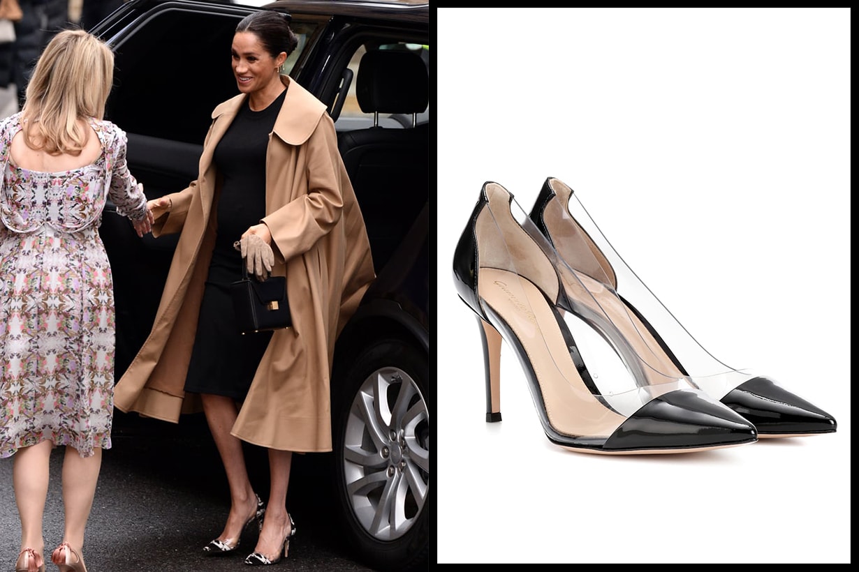 Gianvito Rossi Leather Transparent Pumps Meghan Markle