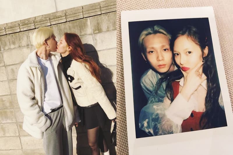 Hyuna Kim E'Dawn called my fiance promise forever love recording studio new song peony flower K Pop Korean Idols celebrities singers couples