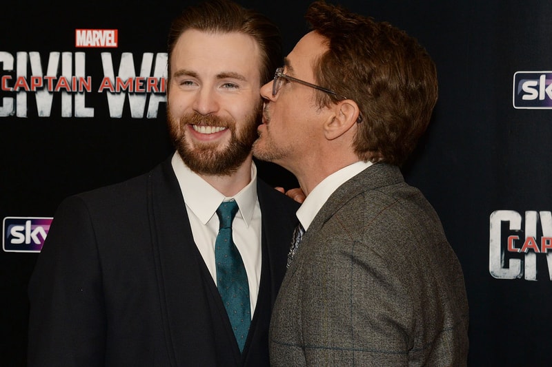 Robert Downey Jr chris evans twitter sweet moment