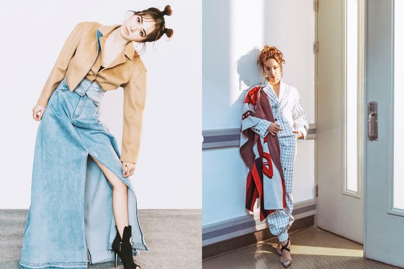 Jolin Cai Jolin Tsai Jeans Denim Style Fendi Puffer Down Jacket Louis Vuitton Handbag Airport fashion celebrities style Taiwan singer ugly beauty