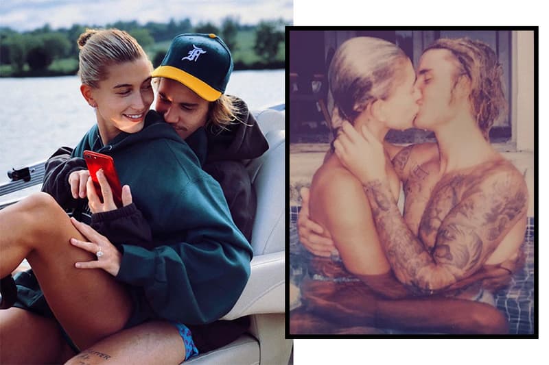 justin bieber face couple tattoo Hailey Baldwin