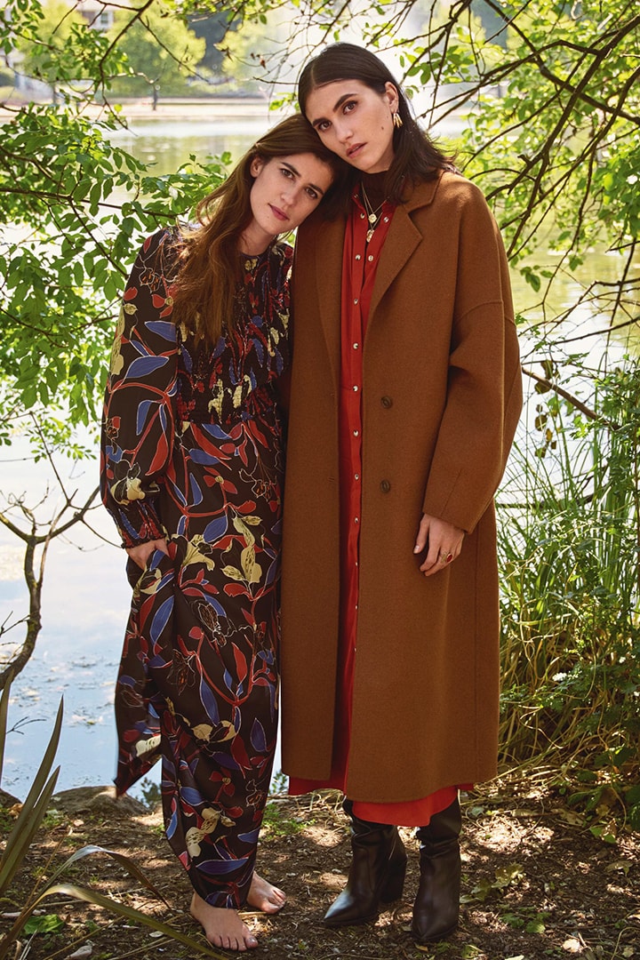 mango brown coat Sienna Miller Sophie Turner Priyanka Chopra