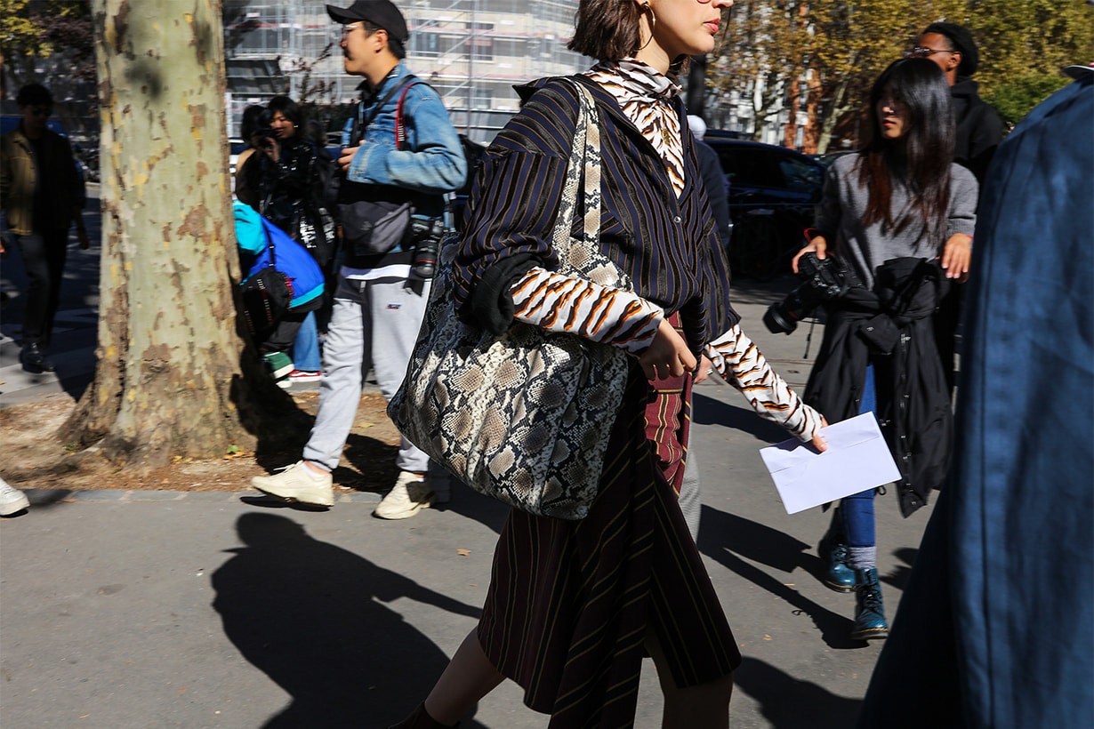 2019 Paris Fashion Week Street Style Animal Prints