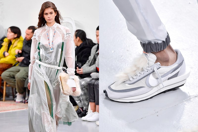 sacai nike hybrids crossover sneaker fashion show