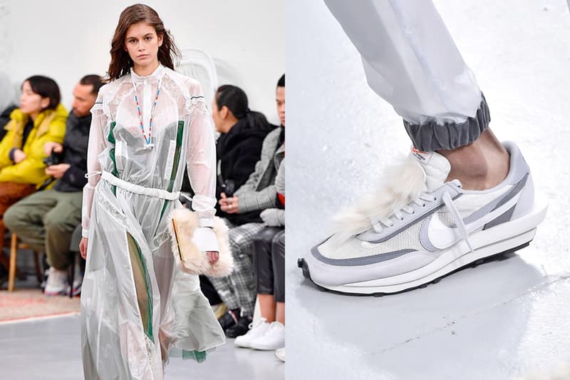 sacai nike hybrids crossover sneaker fashion show