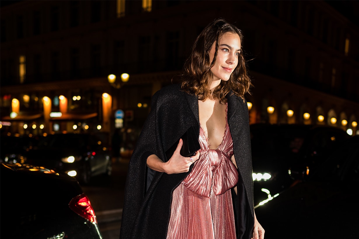 Alexa Chung attends the Harper's Bazaar Exhibition as part of the Paris Fashion Week Womenswear Fall/Winter 2020/2021 At Musee Des Arts Decoratifs on February 26, 2020 in Paris, France.