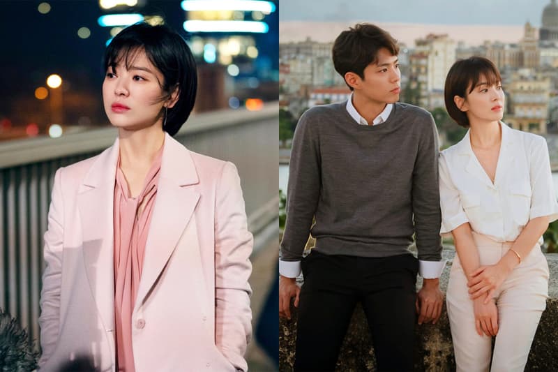 Song Hye Kyo Park Bo Gum Encounter Boyfriend K Drama Korean Drama tvn Korean Idols celebrities actors actresses ending pink suits