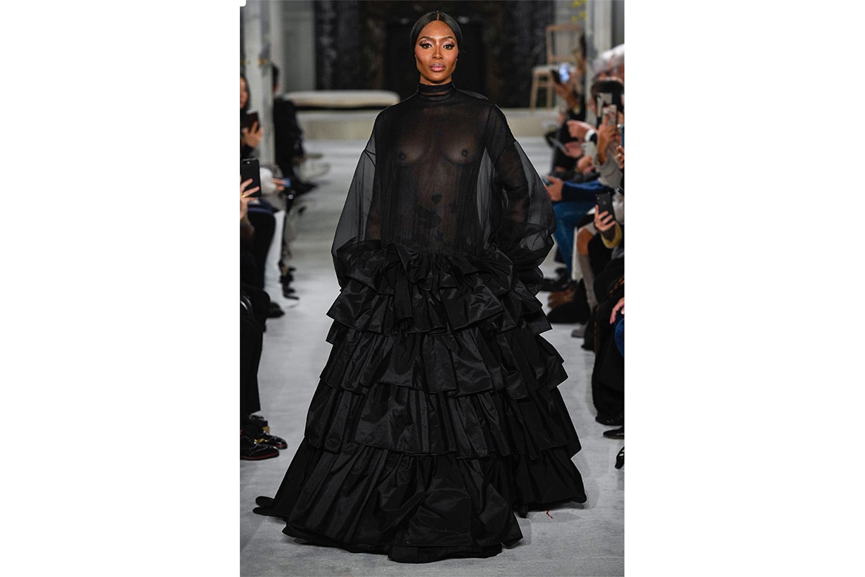 Naomi Cambell Valentino SS19 Couture Runway