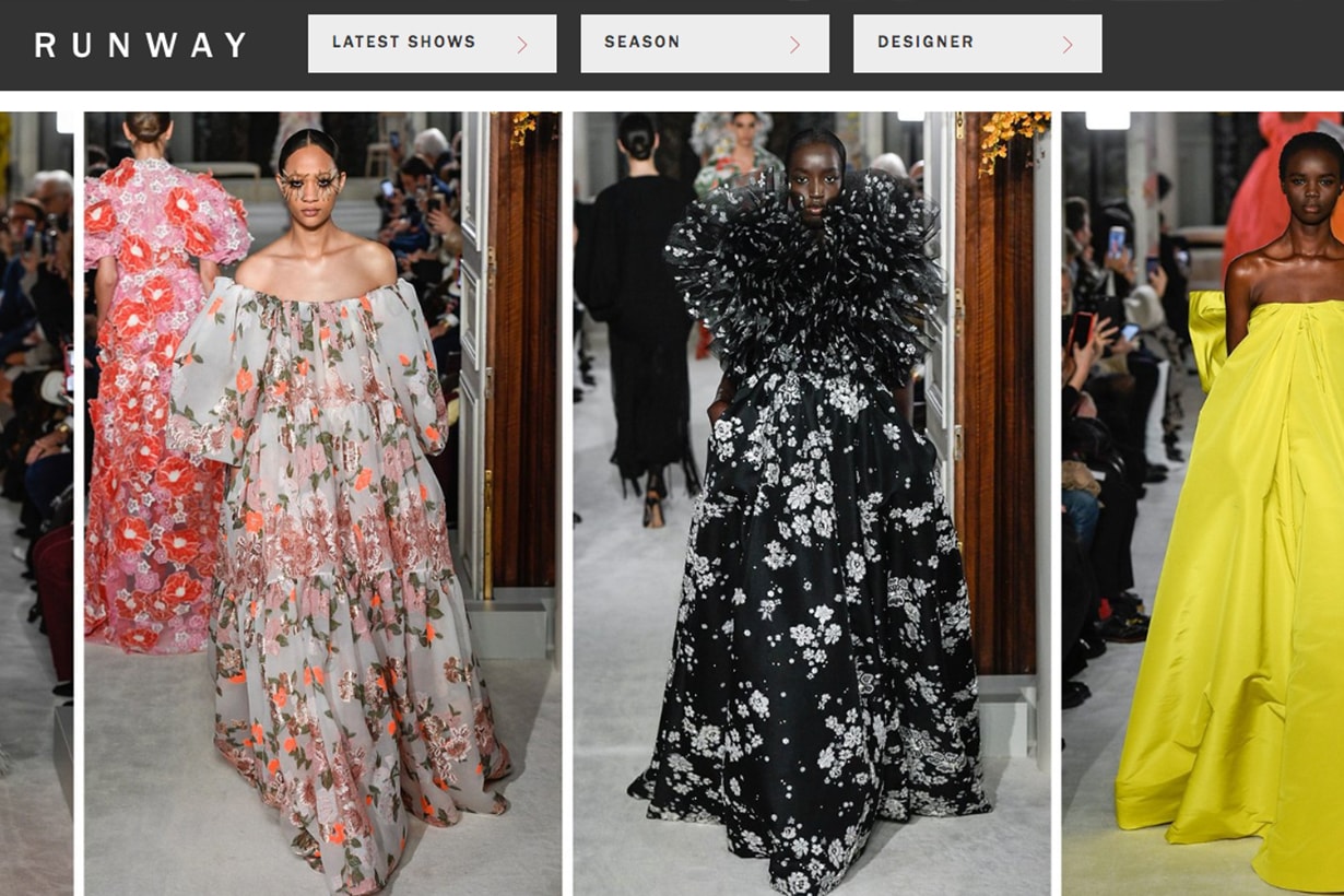 Vogue Runway Website Valentino