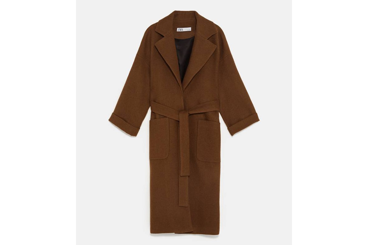 Zara Double Breast Belted Coat