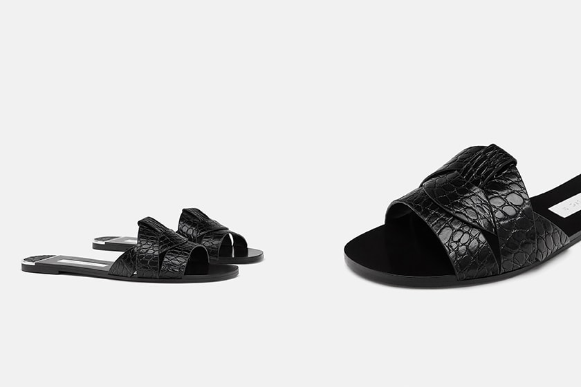 zara-flat-sandals black