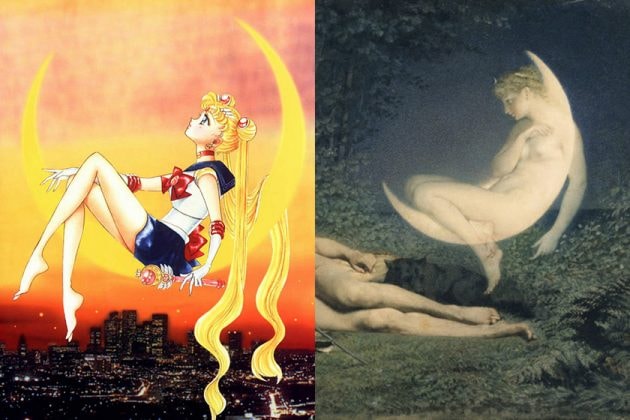 Sailor Moon Image from Classic Famous painting Movie