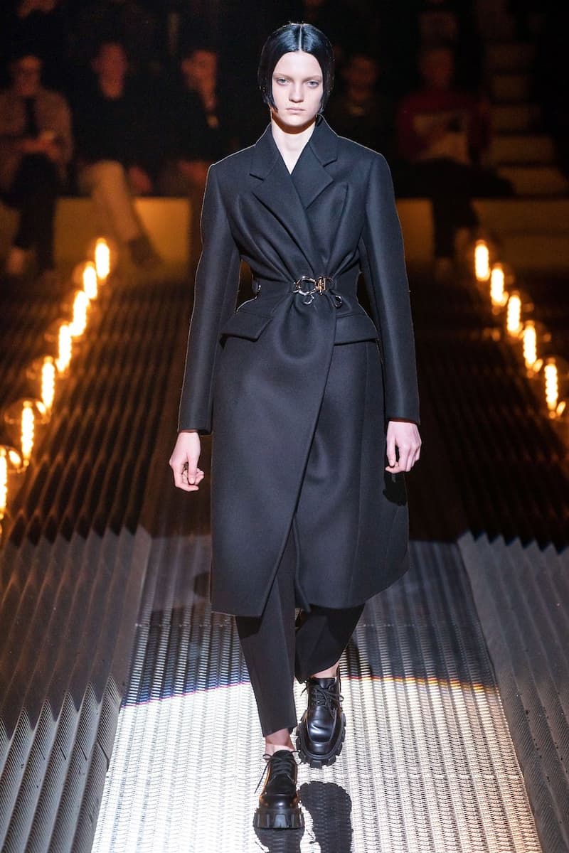 prada miuccia mfw milan fw19 runway frankenstein cara