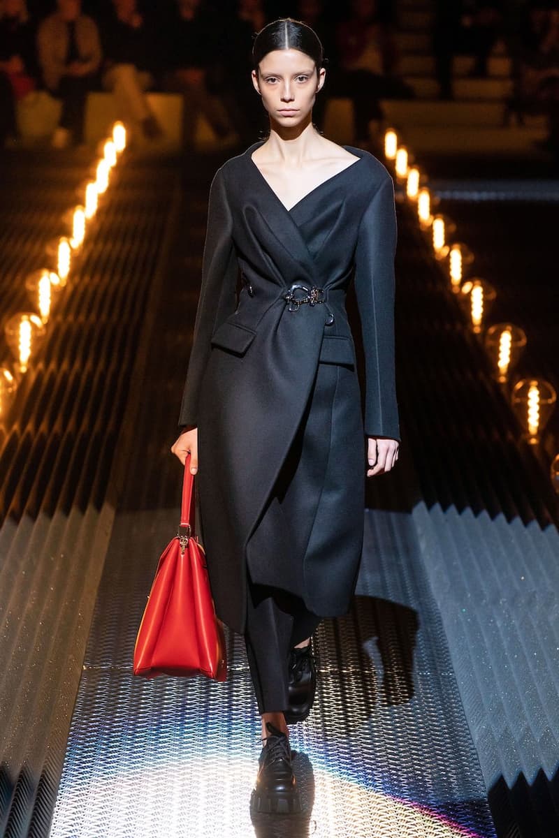 prada miuccia mfw milan fw19 runway frankenstein cara