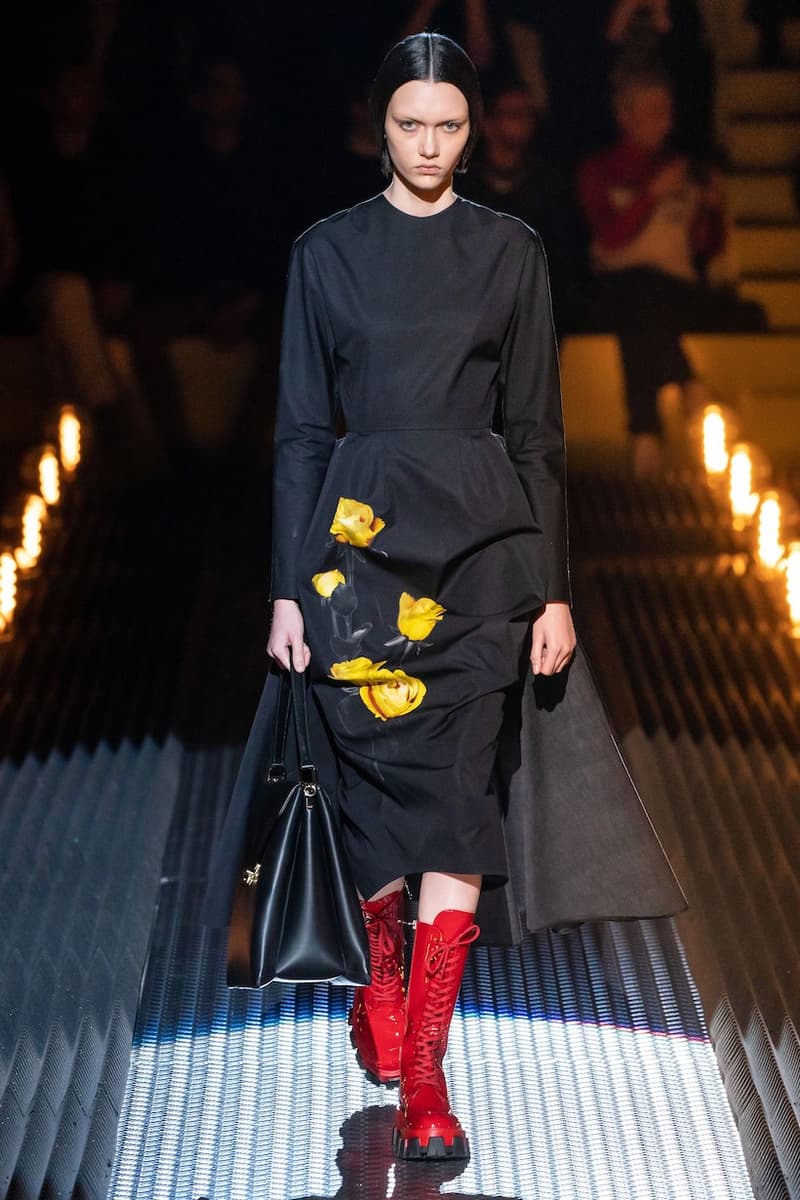 prada miuccia mfw milan fw19 runway frankenstein cara