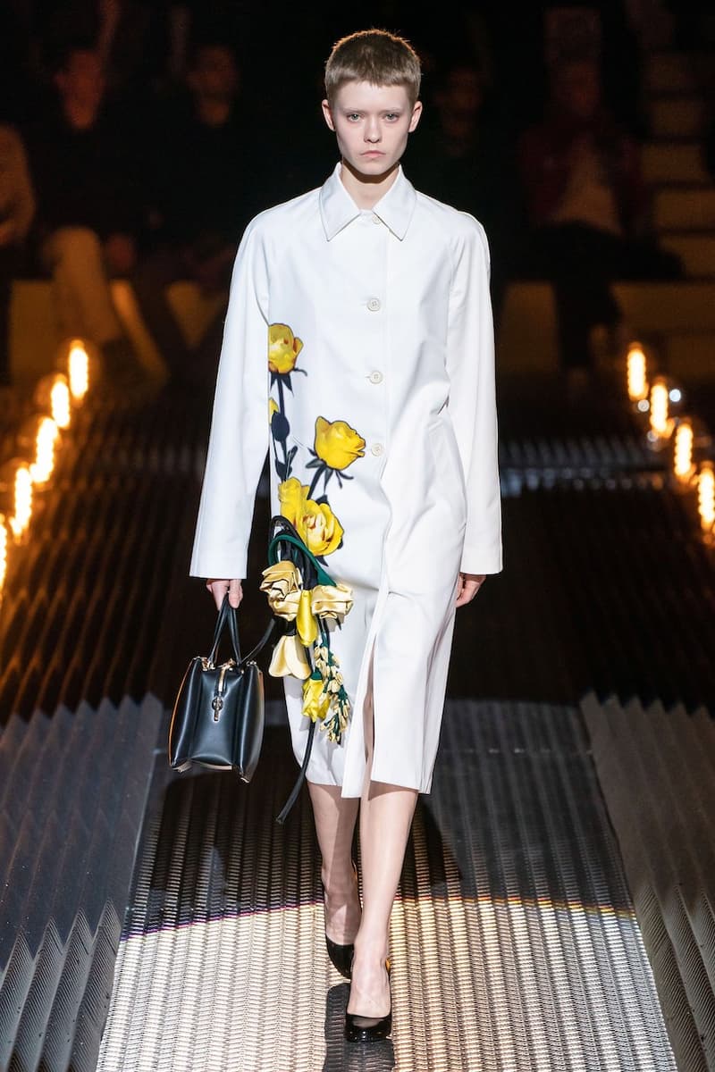 prada miuccia mfw milan fw19 runway frankenstein cara