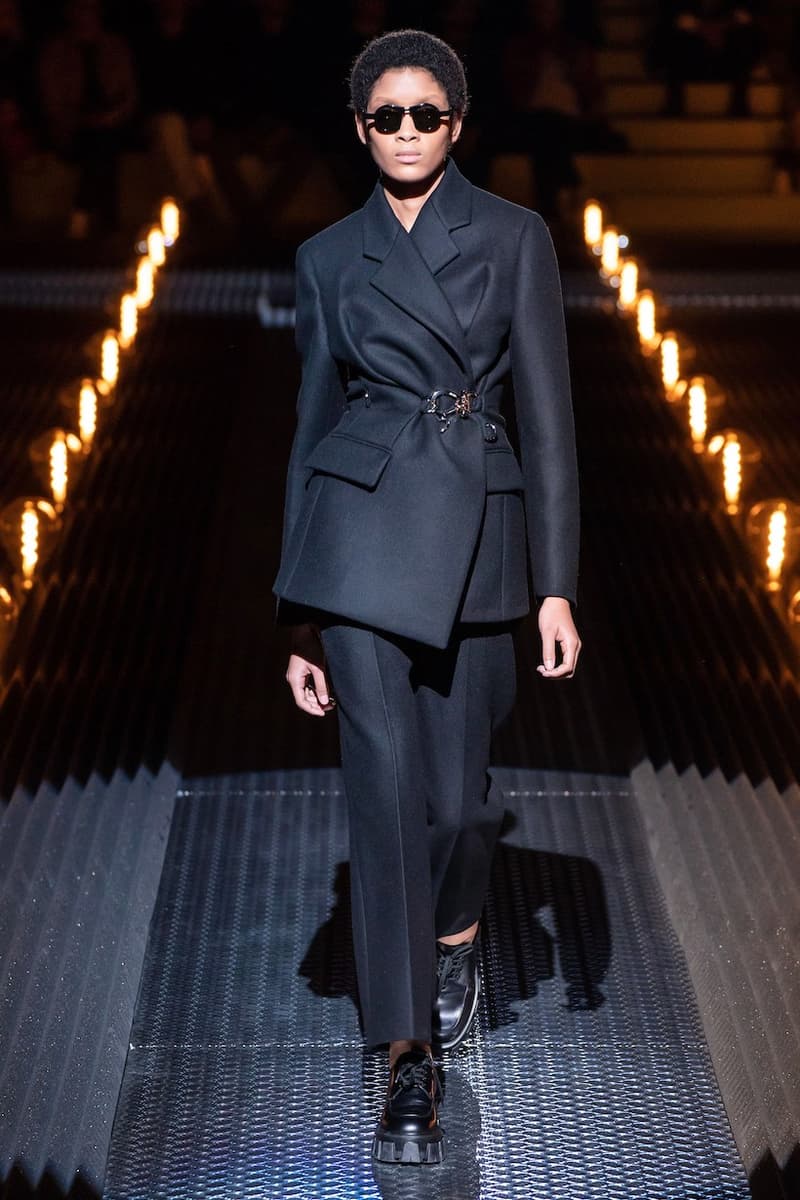 prada miuccia mfw milan fw19 runway frankenstein cara