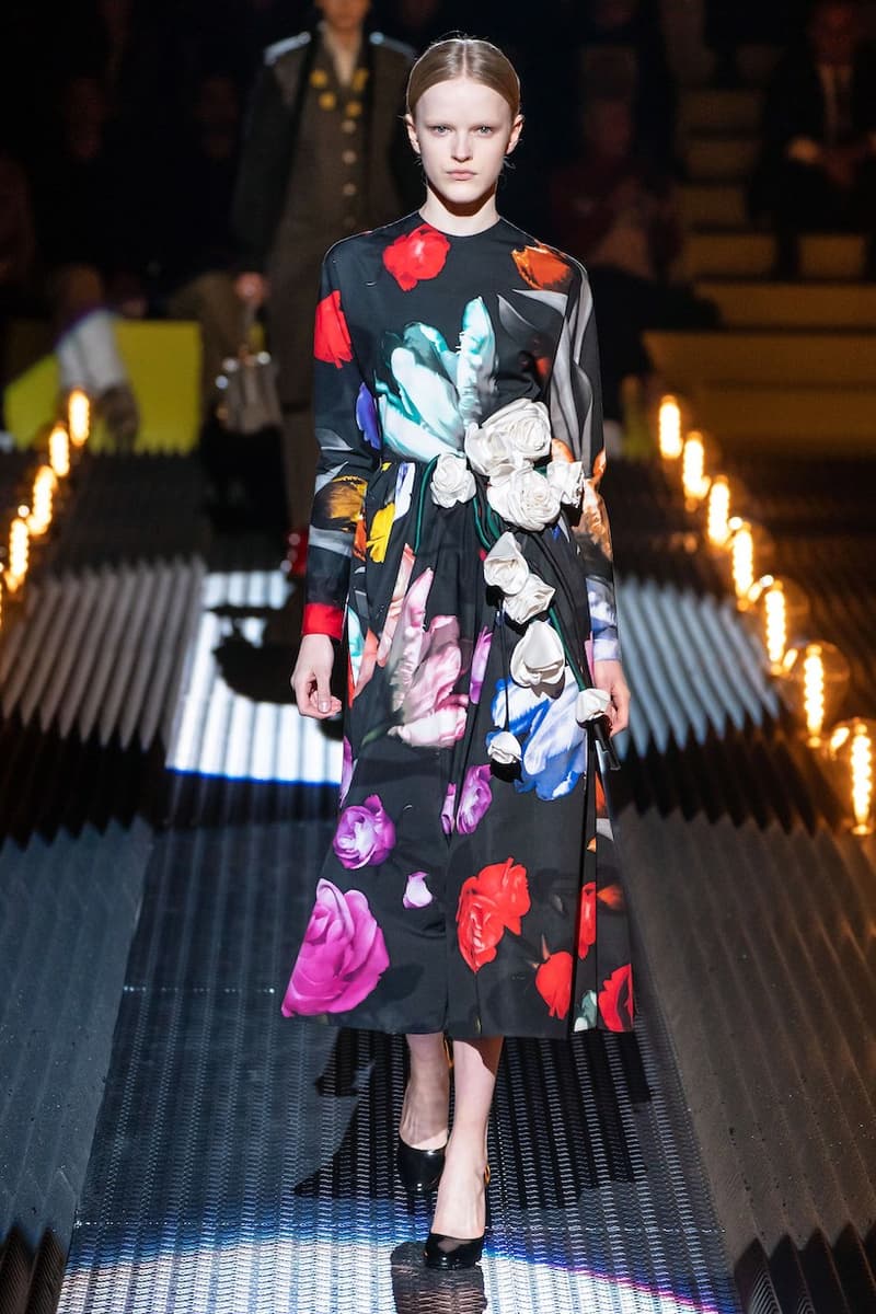 prada miuccia mfw milan fw19 runway frankenstein cara