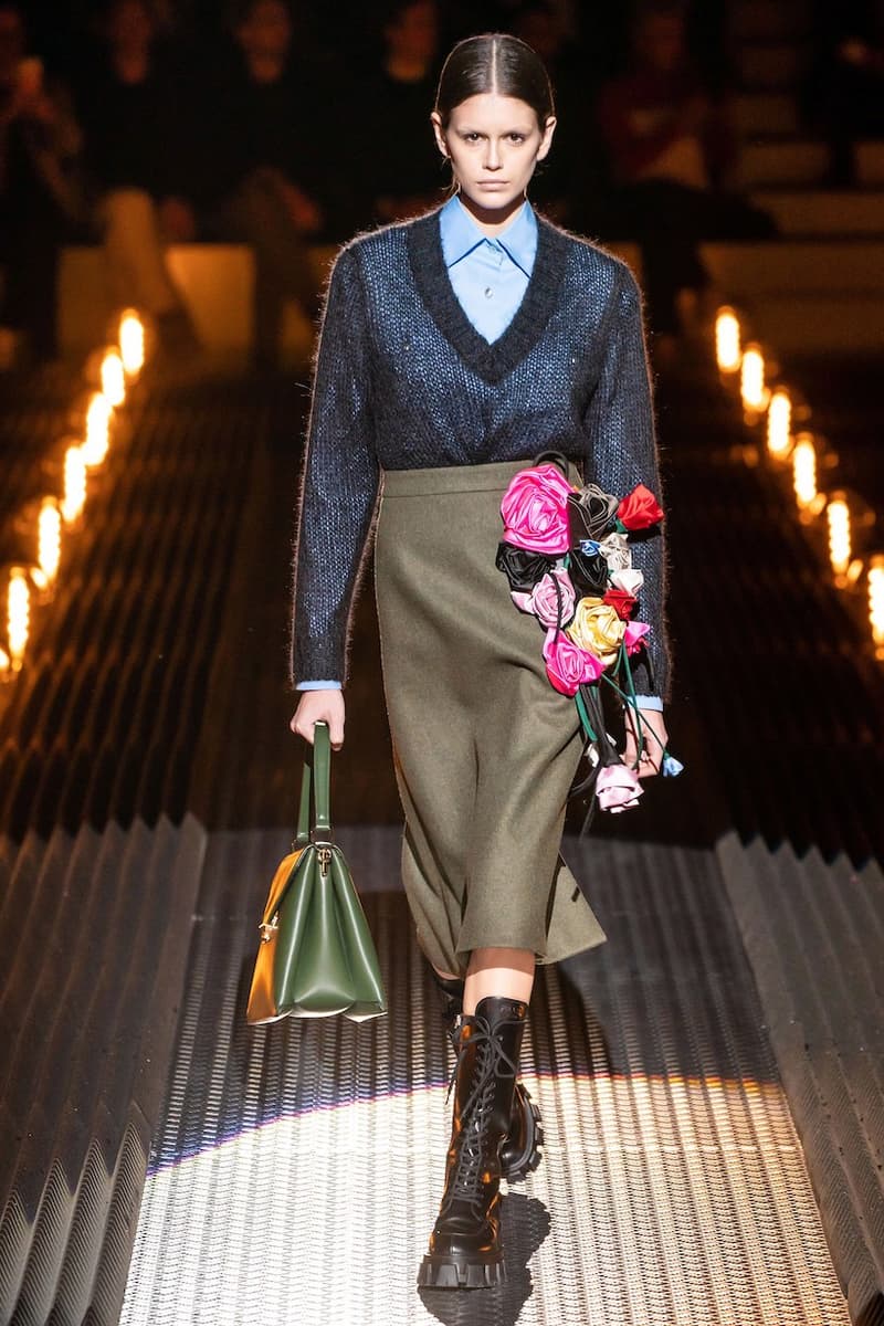 prada miuccia mfw milan fw19 runway frankenstein cara