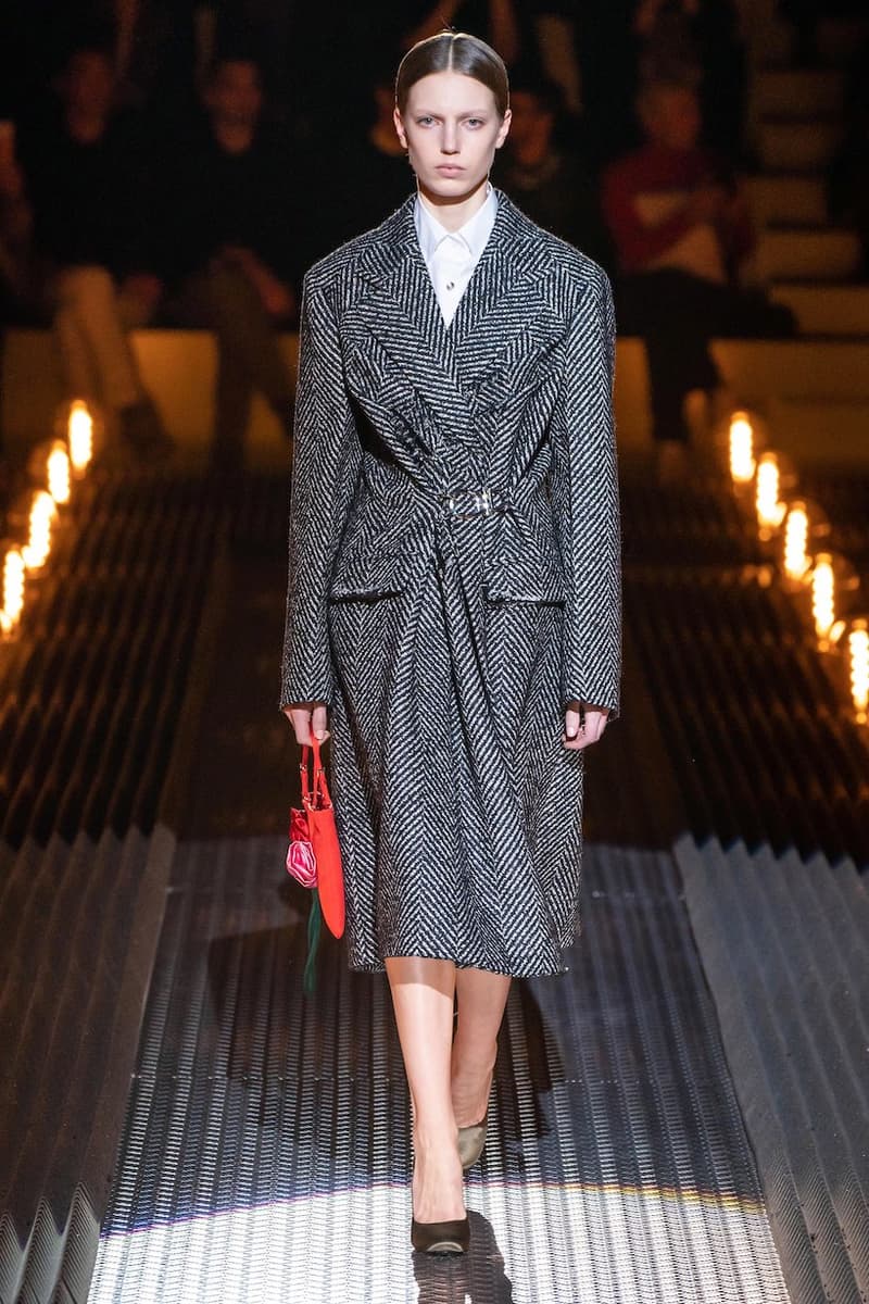 prada miuccia mfw milan fw19 runway frankenstein cara