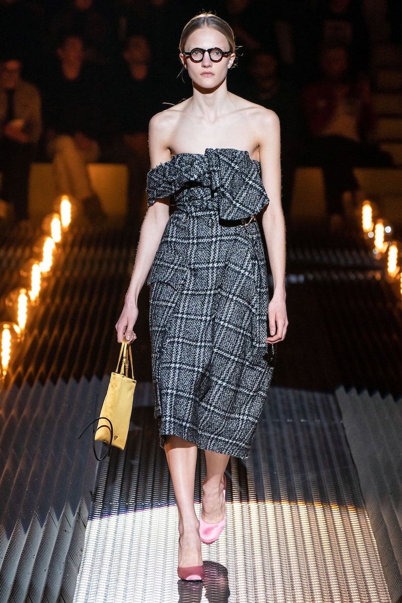 prada miuccia mfw milan fw19 runway frankenstein cara