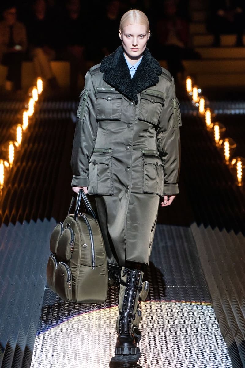 prada miuccia mfw milan fw19 runway frankenstein cara