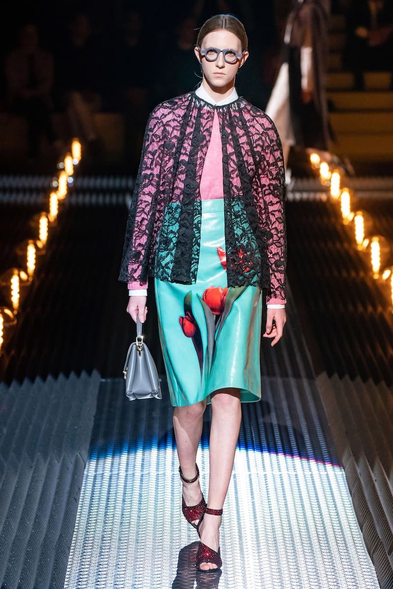 prada miuccia mfw milan fw19 runway frankenstein cara