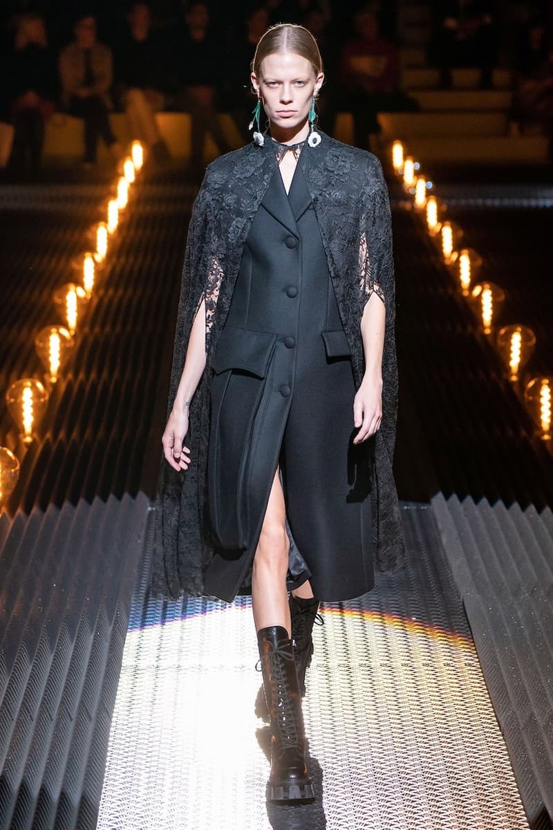 prada miuccia mfw milan fw19 runway frankenstein cara