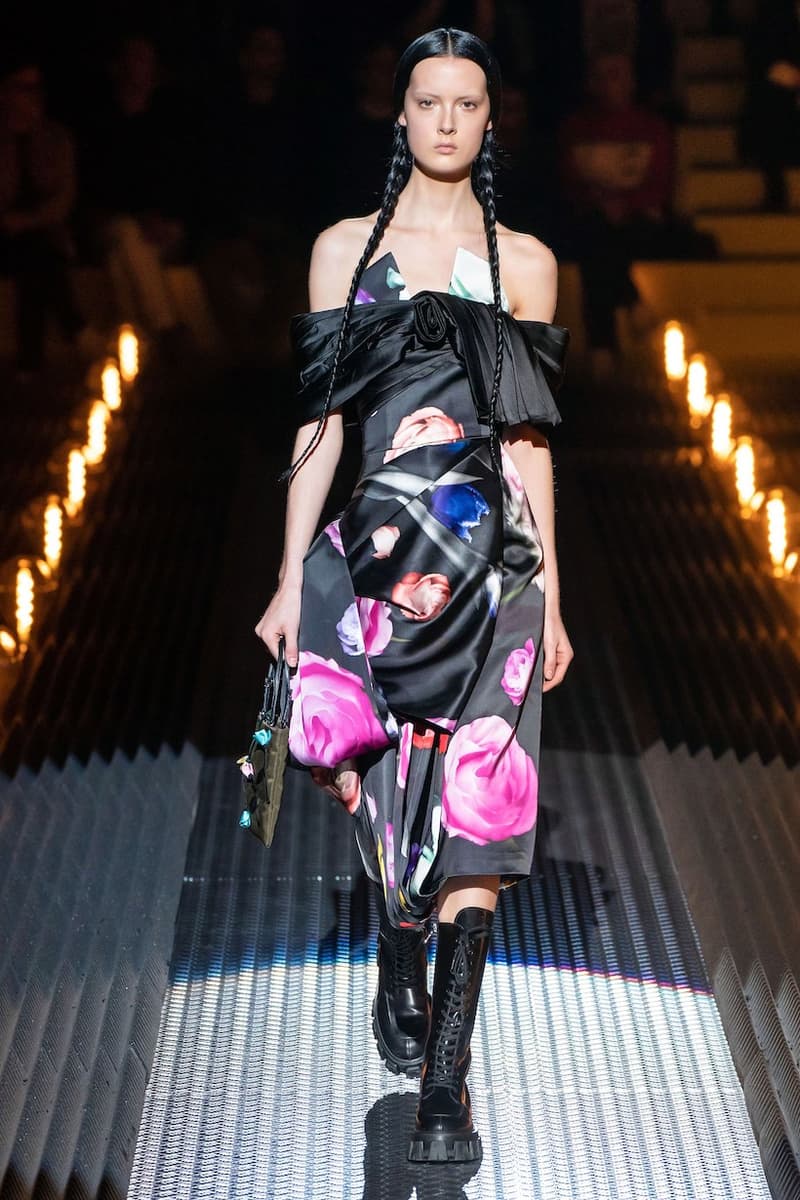 prada miuccia mfw milan fw19 runway frankenstein cara