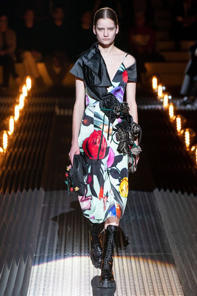 prada miuccia mfw milan fw19 runway frankenstein cara