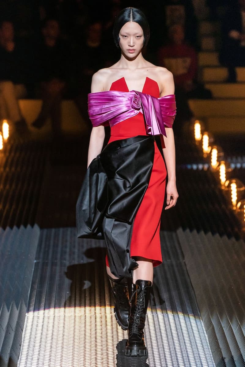 prada miuccia mfw milan fw19 runway frankenstein cara