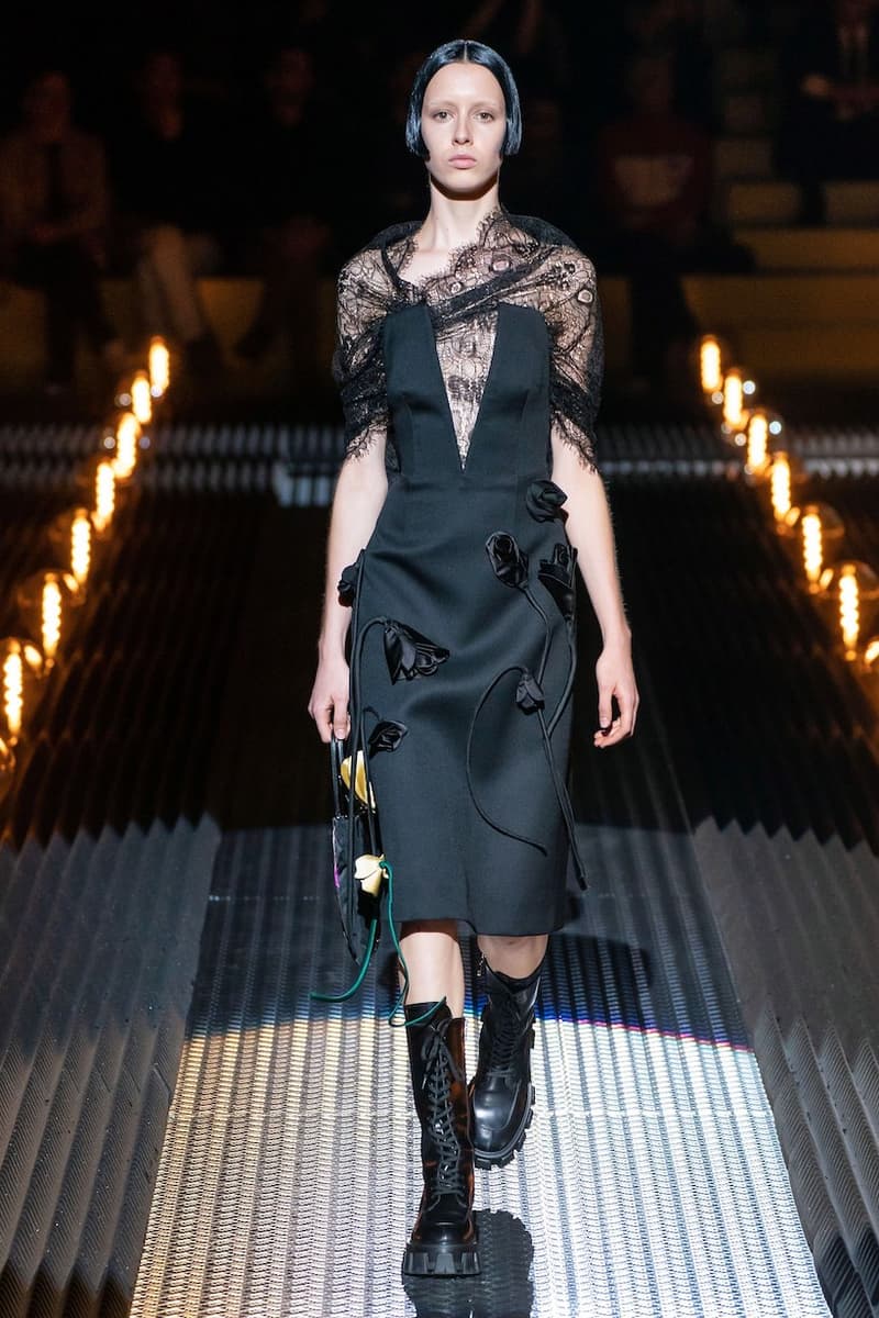 prada miuccia mfw milan fw19 runway frankenstein cara