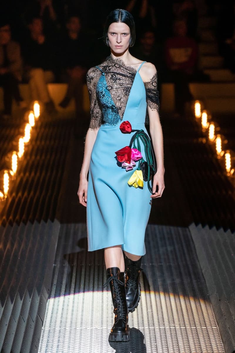 prada miuccia mfw milan fw19 runway frankenstein cara