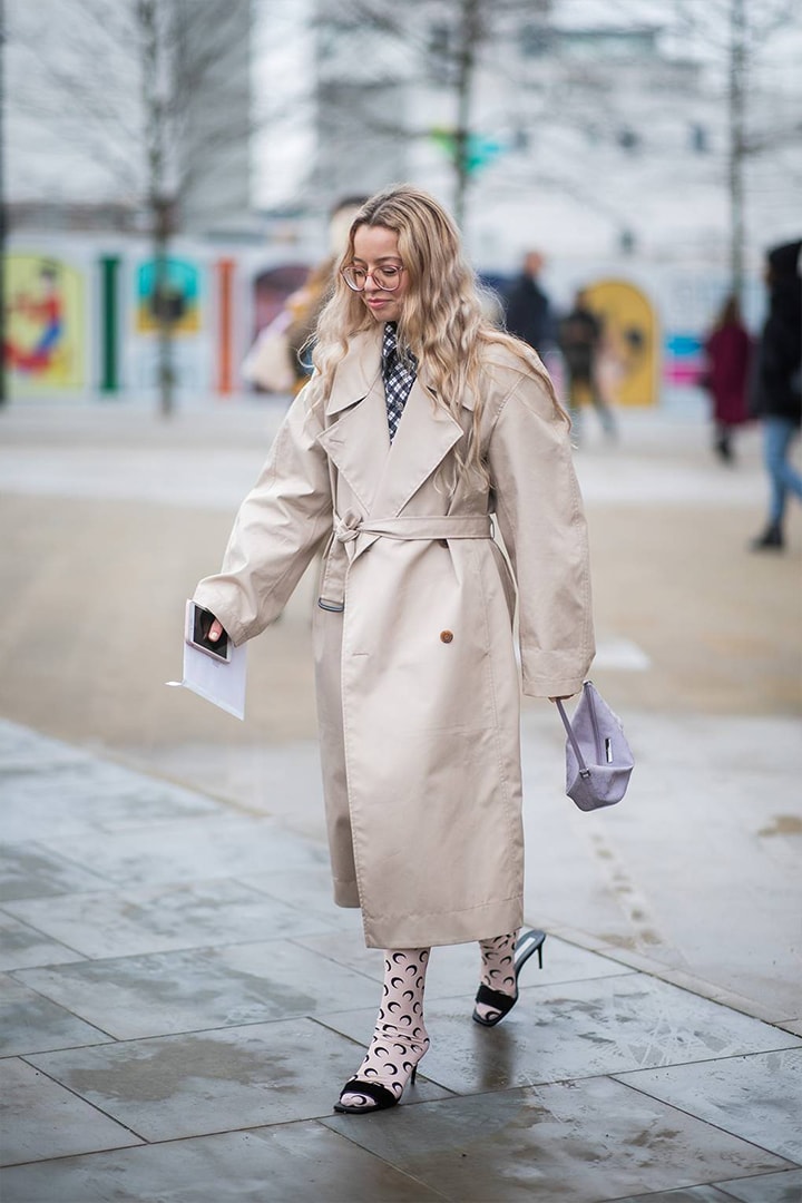 Trench London Fashion Week 2019 Beige Head To Toe Street Style