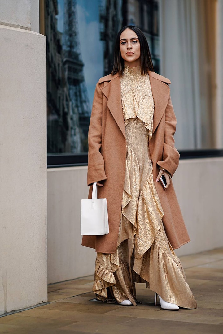 London Fashion Week 2019 Beige Head To Toe Street Style