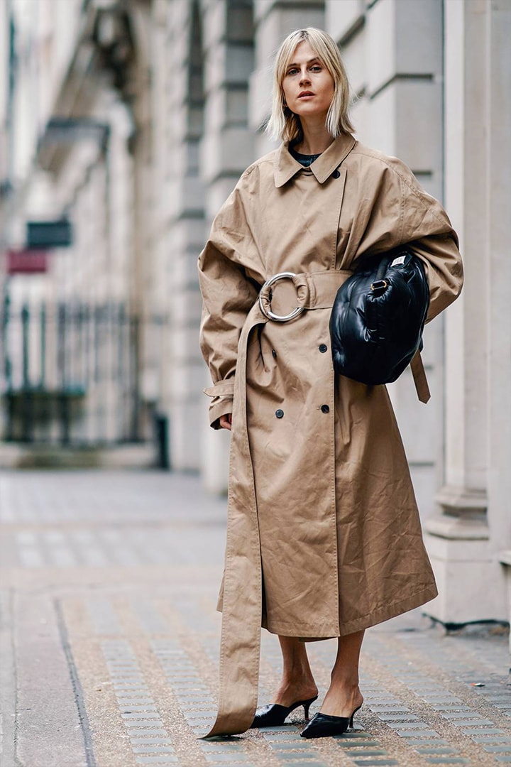Trench London Fashion Week 2019 Beige Head To Toe Street Style