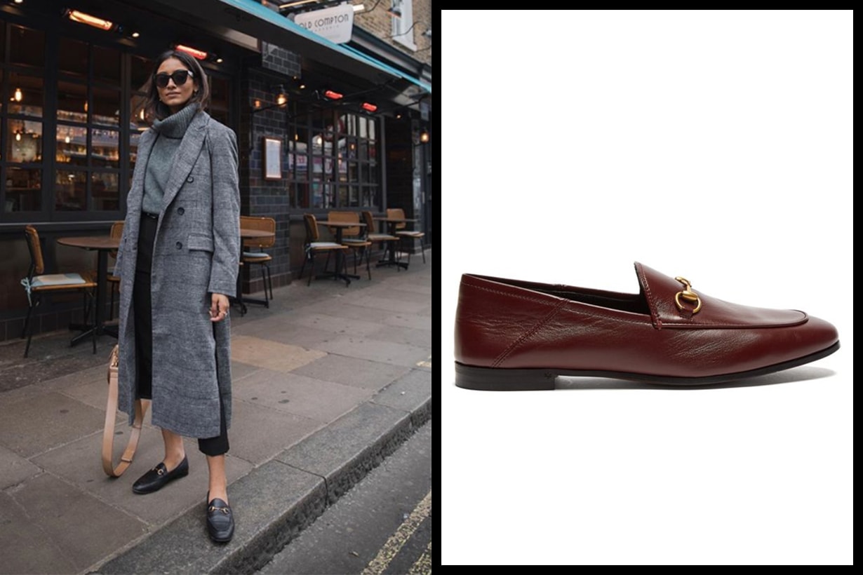 Gucci Brixton Collapsible-Heel Leather Loafers