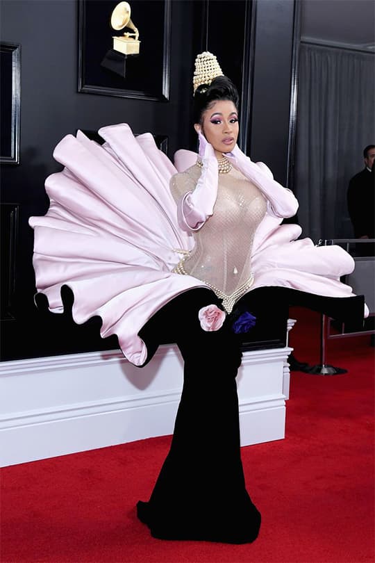 Cardi B grammy Thierry Mugler dress