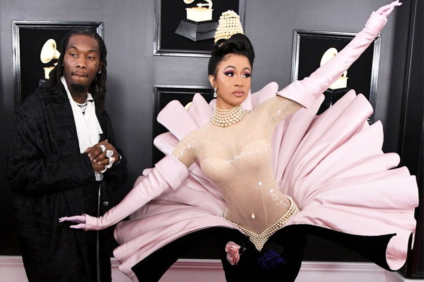 Cardi B grammy Thierry Mugler dress