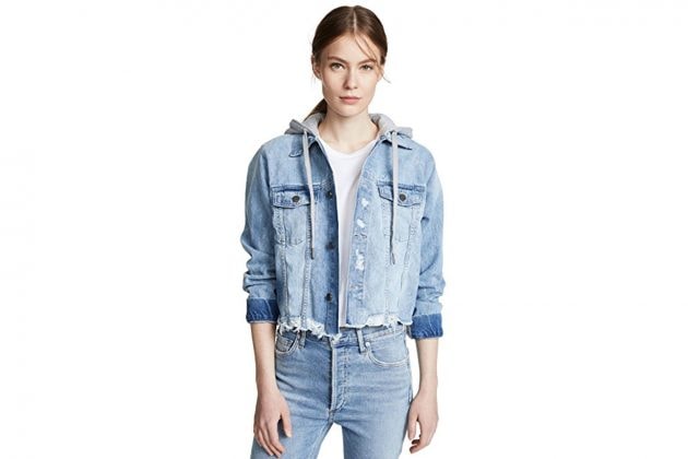 detailed denim jacket