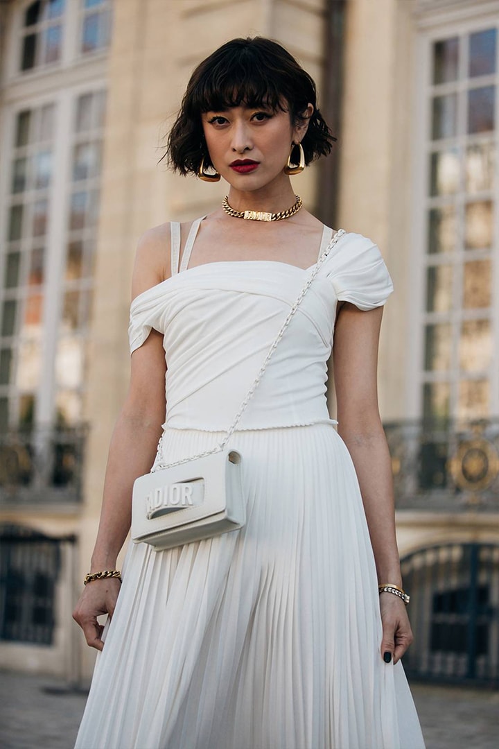 Street Style 2019 Paris Dior Bag White Dress Jonathan Daniel Pryce