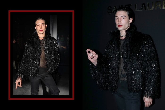 #PFW:Ezra Miller 再度挑戰性感嫵媚紅唇妝,搶奪所有風頭!