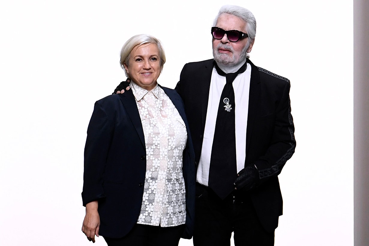 Karl Lagerfeld Fendi creative director Silvia Venturini Fendi