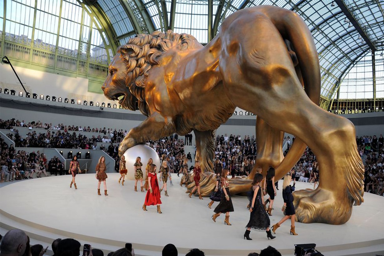 Chanel Giant Lion Runway