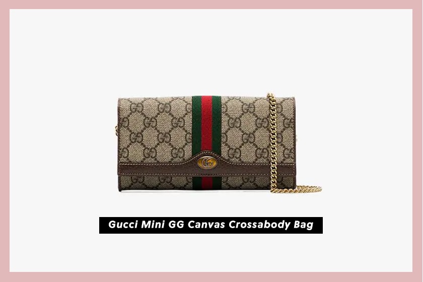 Gucci Mini GG Canvas Crossabody Bag