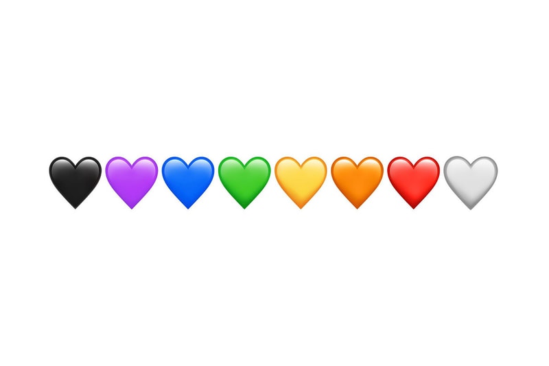 Emoji hearts every colors different means