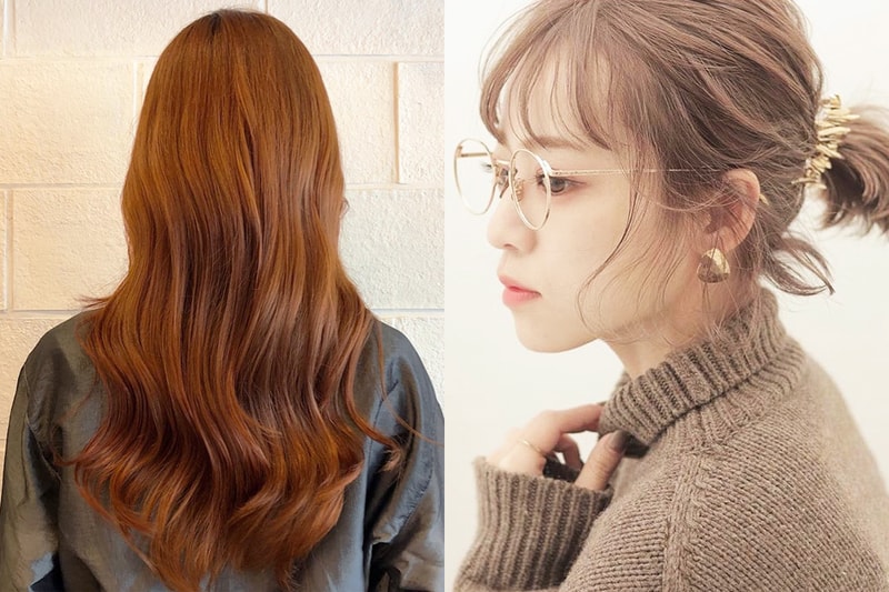 Hair Colours Japanese Magazine men most favourite women hair dye copper brown orange brown warm tone brown grey black hair colour trend 2019