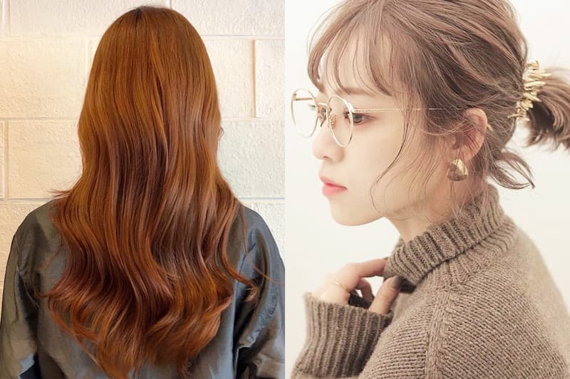 Hair Colours Japanese Magazine men most favourite women hair dye copper brown orange brown warm tone brown grey black hair colour trend 2019