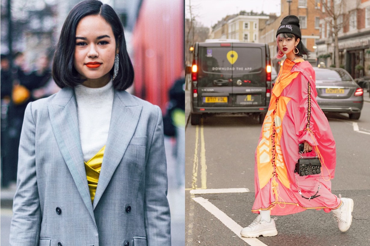 London Fashion Week 2019  Fall Winter 2019 FW19 LFW Street Styles Streetsnaps Lipstick colour trend makeup beauty trend