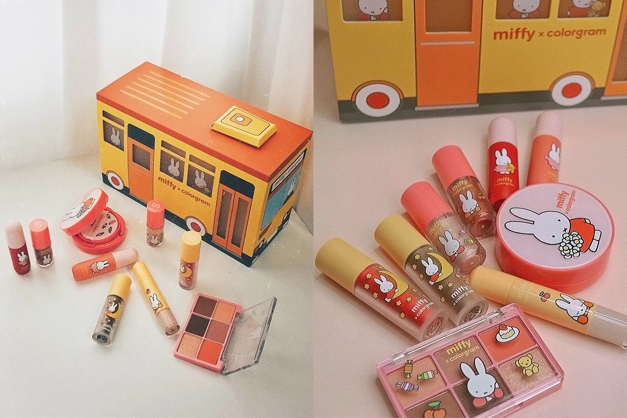 Miffy Colorgram Olive Young Crossover Collection Cosmetics Korean Makeup Lipsticks Eyeshadows Lip Tints Concealer Loose Powder